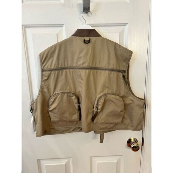 Orvis 90’s Tan Fly Fishing Vest sz XL NWT - Picture 6 of 9
